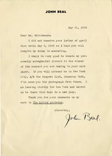 John Beal autograph