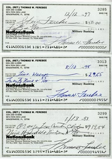 Tom Ferebee autograph