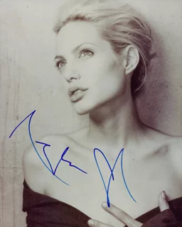 Angelina Jolie autograph