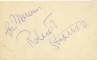Robert Strauss autograph
