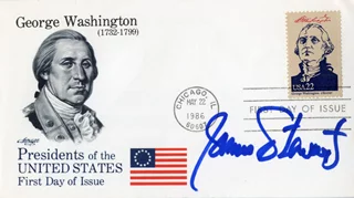 James Stewart autograph