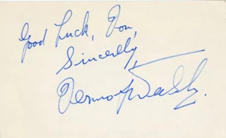 Dermot Walsh autograph