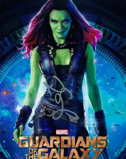 Zoe Saldana autograph