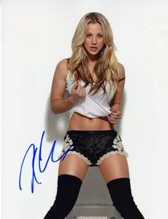 Kaley Cuoco autograph