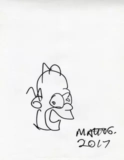 Matt Groening autograph
