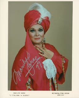 Marilyn Horne autograph