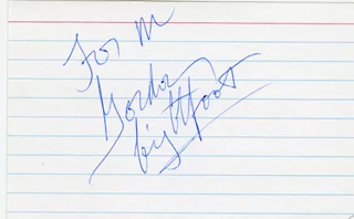 Gordon Lightfoot autograph