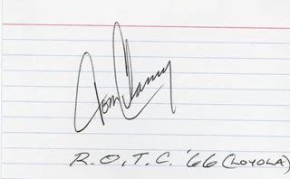 Tom Clancy autograph