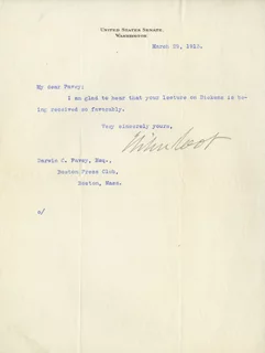 Elihu Root autograph