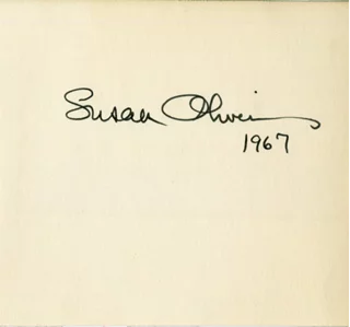 Susan Oliver autograph