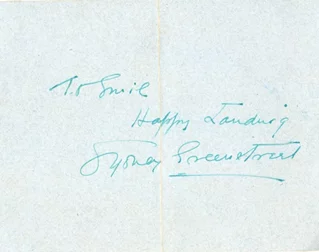 Sydney Greenstreet autograph