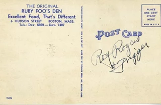 Roy Rogers autograph