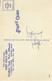Danny Kaye autograph