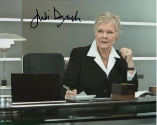 Judi Dench autograph