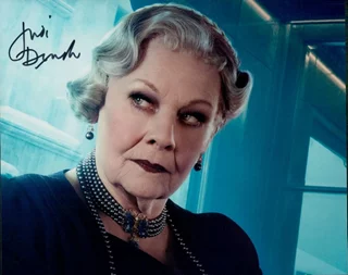 Judi Dench autograph