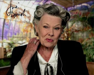 Judi Dench autograph