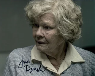 Judi Dench autograph