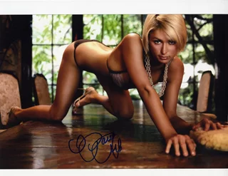 Paris Hilton autograph