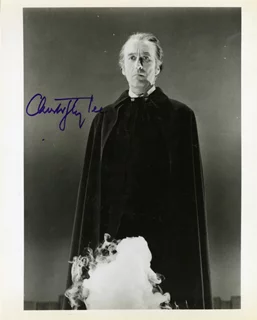 Christopher Lee autograph