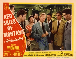 Richard Widmark autograph