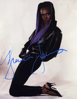 Grace Jones autograph