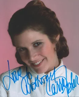 Carrie Fisher autograph