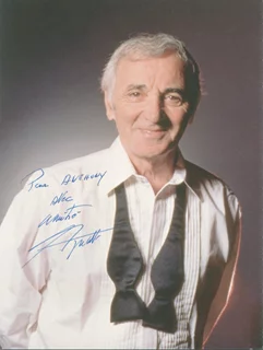 Charles Aznavour autograph