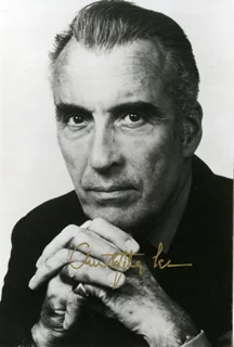 Christopher Lee autograph