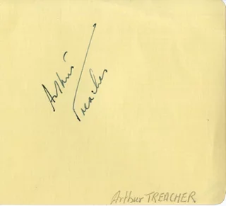 Arthur Treacher autograph