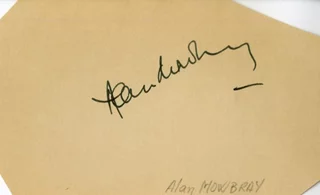 Alan Mowbray autograph