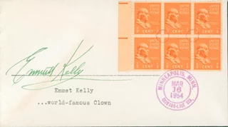 Emmett Kelly autograph