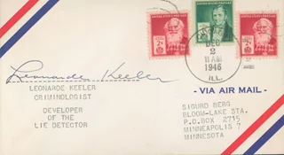 Leonarde Keeler autograph