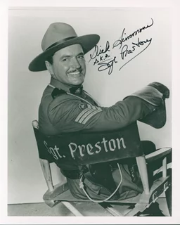 Dick Simmons autograph