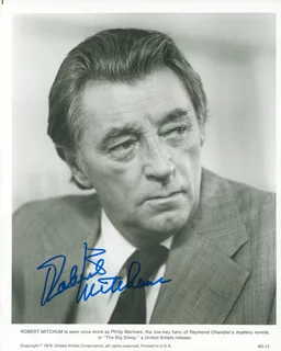 Robert Mitchum autograph