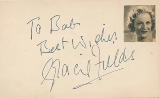 Gracie Fields autograph