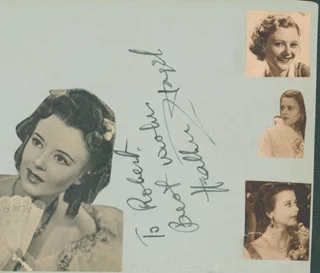Heather Angel autograph