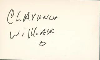 Clarence Williams III autograph