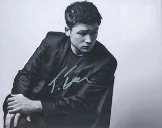 Taron Egerton autograph