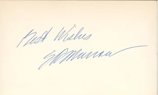 Edward R. Murrow autograph