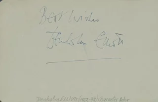 Denholm Elliott autograph