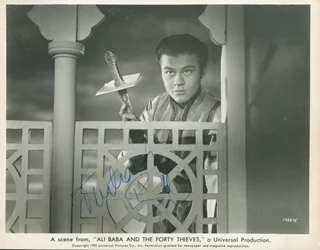 Turhan Bey autograph