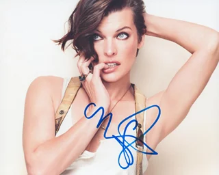 Milla Jovovich autograph