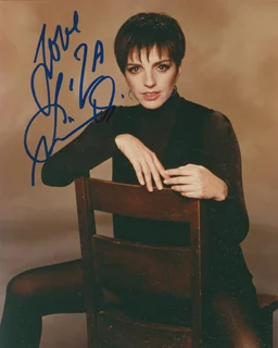 Liza Minnelli autograph