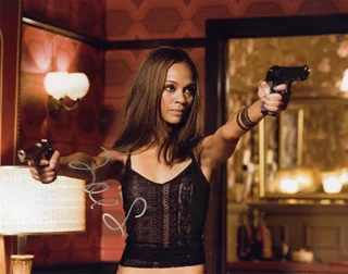 Zoe Saldana autograph