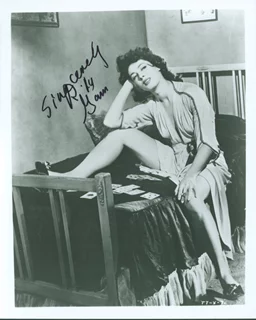 Rita Gam autograph