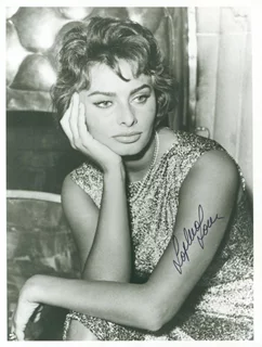 Sophia Loren autograph