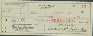 Cecil B. DeMille autograph