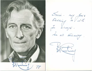 Peter Cushing autograph