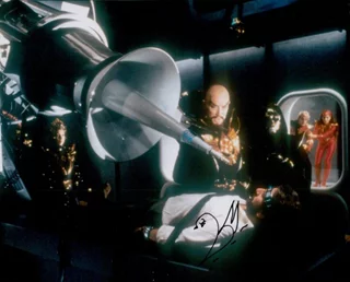 Peter Wyngarde autograph