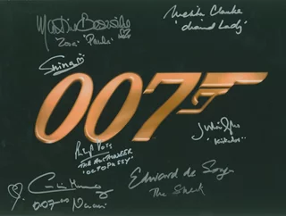 James Bond autograph